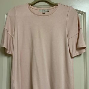 Loft Pink Short Sleeve Shirt
